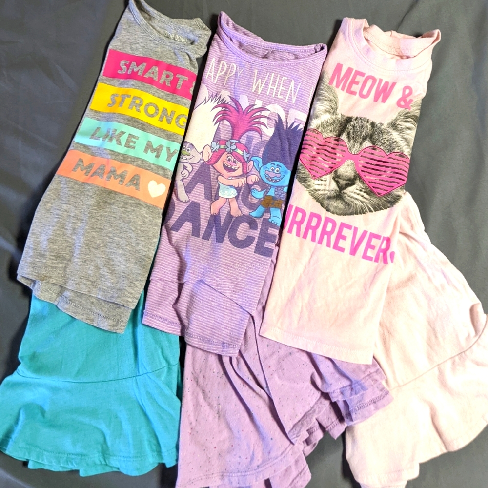3 Tshirt/Skort Outfits